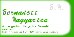 bernadett magyarics business card